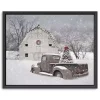 Whisper of Christmas Framed Canvas Art Print