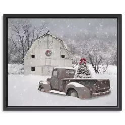 Whisper of Christmas Framed Canvas Art Print