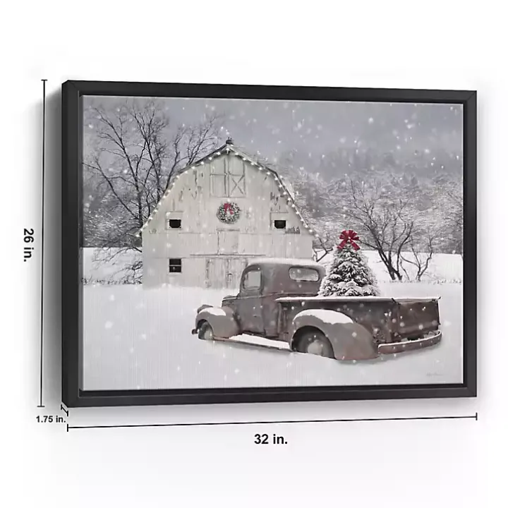 Whisper of Christmas Framed Canvas Art Print