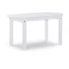 White Acacia Wood Oval Adirondack Coffee Table