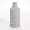 White and Blue Starburst Porcelain Vase