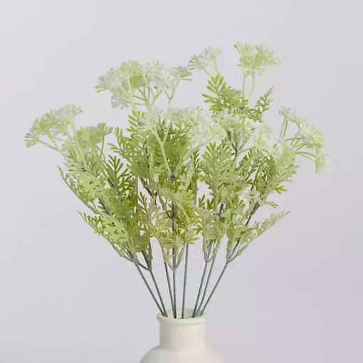 White and Green Gypso Bushes, Set of 2