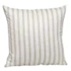 White and Tan Dotted Stripes Pillow