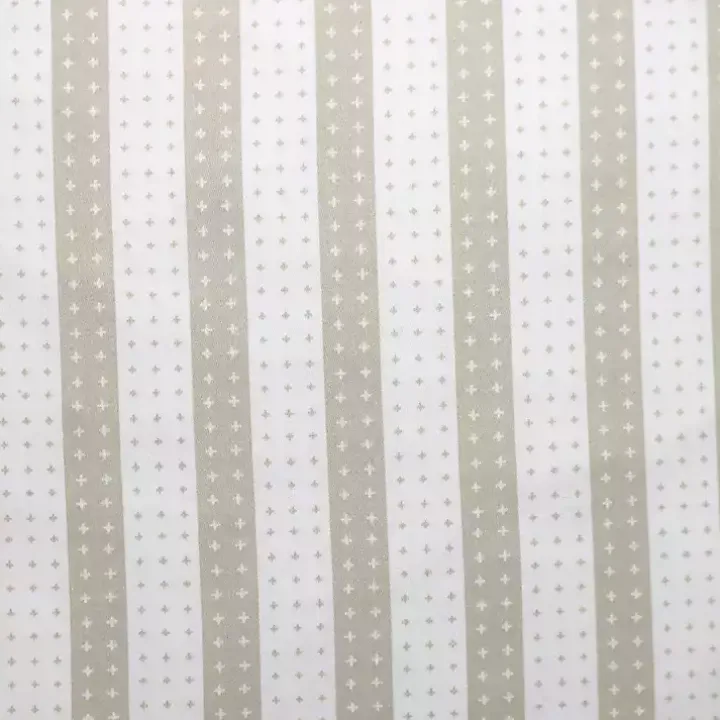 White and Tan Dotted Stripes Pillow