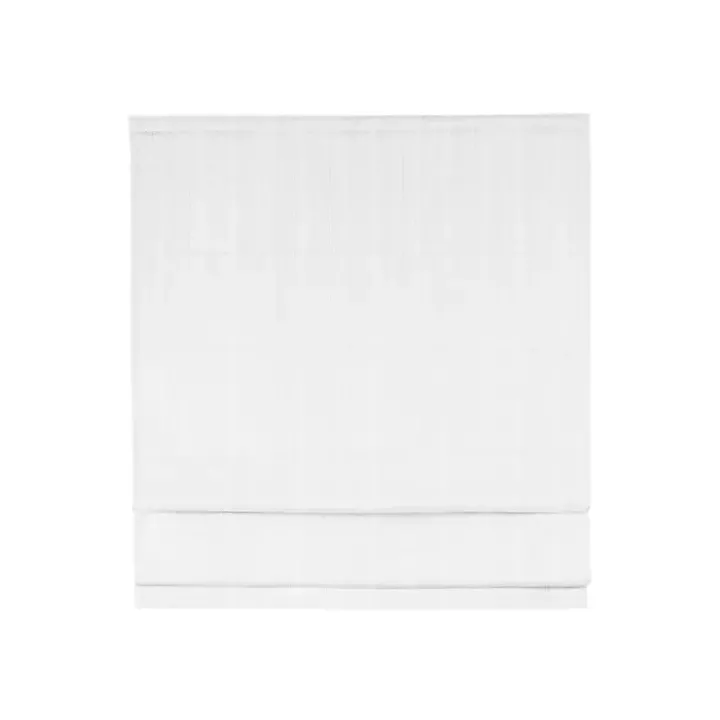 White Basketweave Cordless Roman Shade, 35 in.