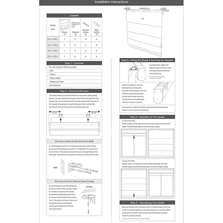 White Basketweave Cordless Roman Shade, 35 in.