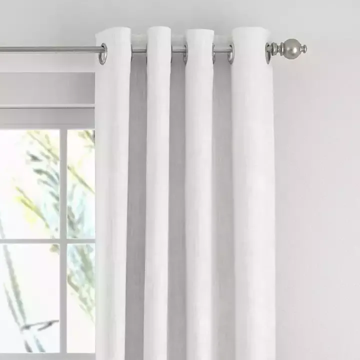 White Blackout Curtains, 84 in.