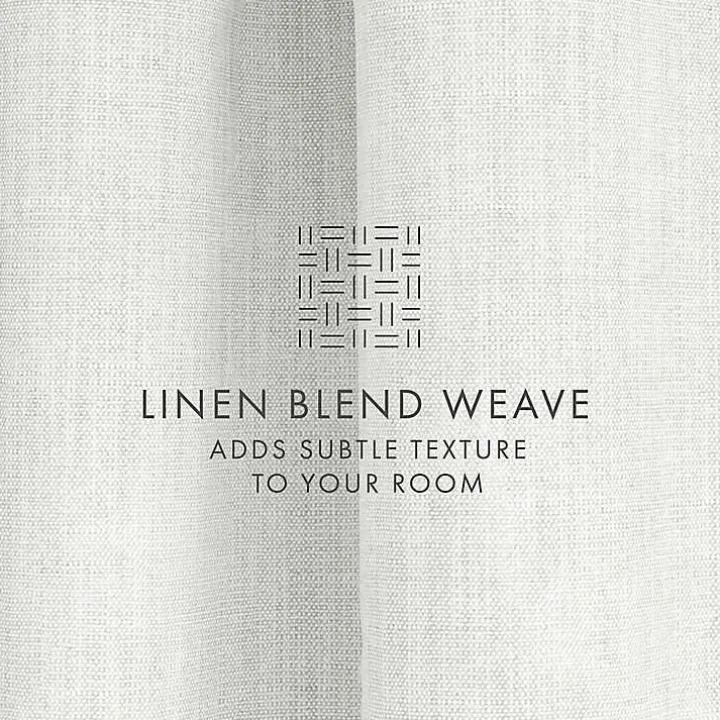 White Blackout Curtains, 84 in.