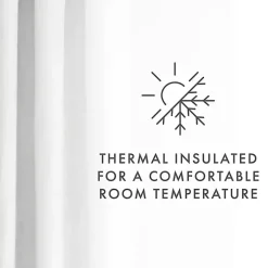 White Blackout Curtains, 84 in.