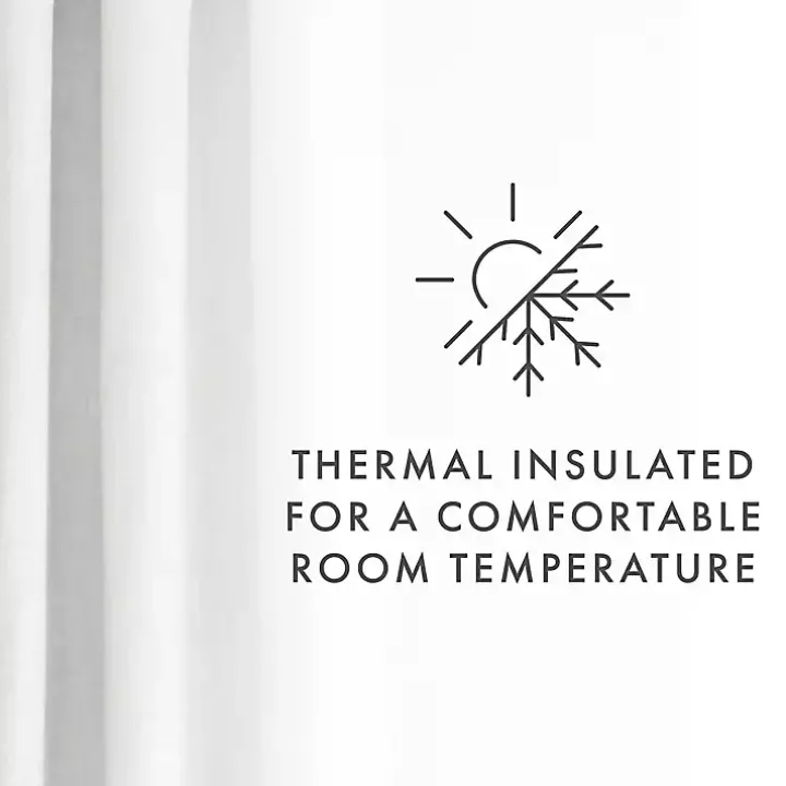 White Blackout Curtains, 84 in.