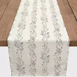 White Botanical Vines Table Runner, 90 in.