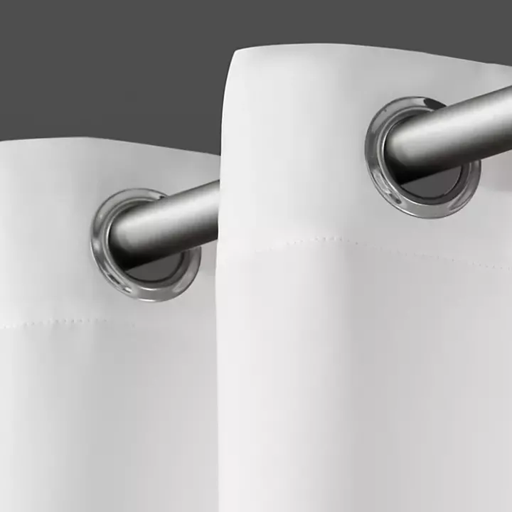 White Cabana Outdoor Curtain Panel Set, 120 in.