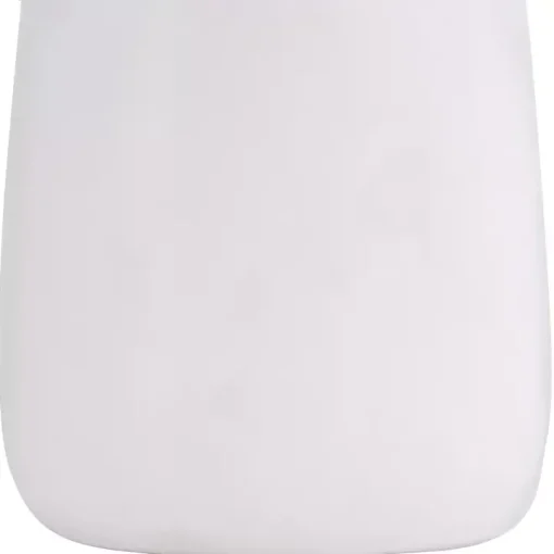 White Ceramic Jug Handles Vase, 10 in.