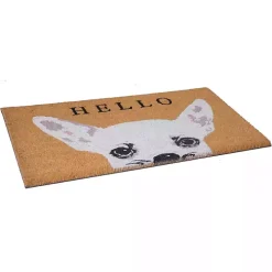 White Chihuahua Hello Doormat