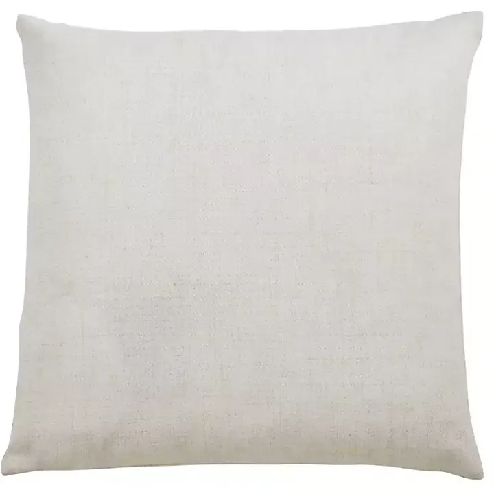 White Christmas Tree LED Square Pillow