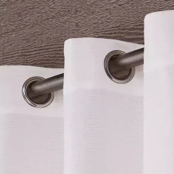White Delano Outdoor Curtain Panel Set, 96 in.