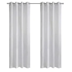 White Diamond Sheer Curtain Panel, 84 in.
