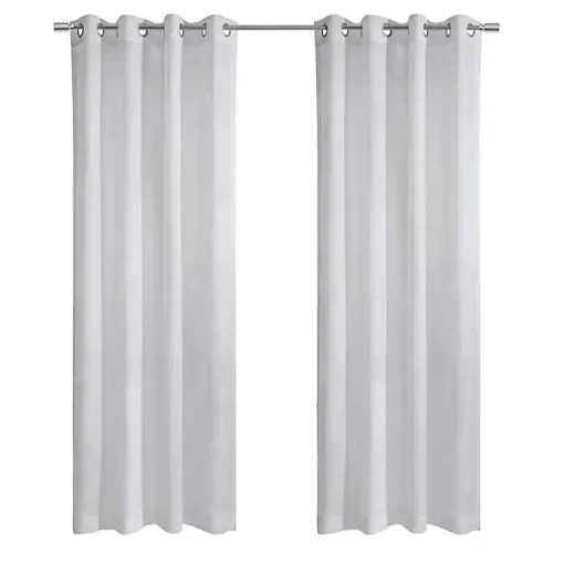 White Diamond Sheer Curtain Panel, 84 in.