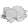 White Double Line 16-pc. Dinnerware Set