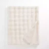White Faux Fur Bubble Throw
