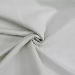 White Faux Suede Blackout Curtain Panel, 63 in.