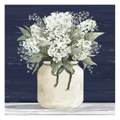 White Flowers II Giclee Canvas Print, 30x30 in.