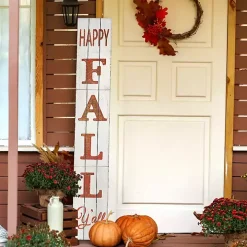 White Happy Fall Ya'll Porch Board