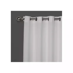 White Lila Curtain Panel Set, 84 in.
