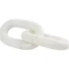 White Marble 2-Link Chain Sculpture