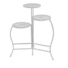 White Metal 3-Tier Plant Stand