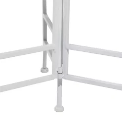 White Metal 3-Tier Plant Stand