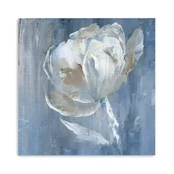 White on Blue Canvas Art Print, 30x30 in.