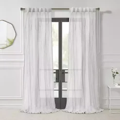 White Paloma Curtain Panel, 95 in.