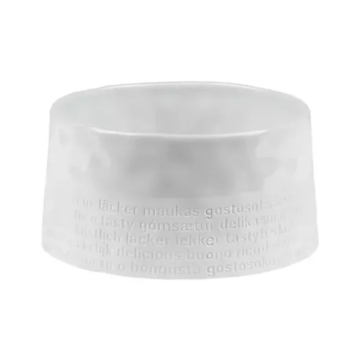 White Porcelain Delicious Embossed Bowl