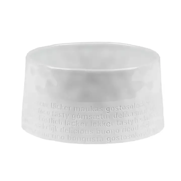 White Porcelain Delicious Embossed Bowl