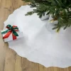 White Scalloped Christmas Tree Skirt, 48 in.
