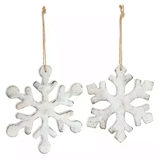 White Snowflake 12-pc. Christmas Ornament Set