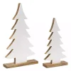 White Straight Silhouette 2-pc. Christmas Tree Set