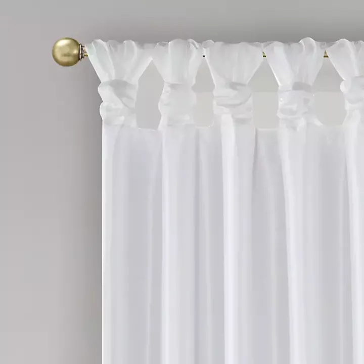 White Total Blackout Curtain Panel, 95 in.