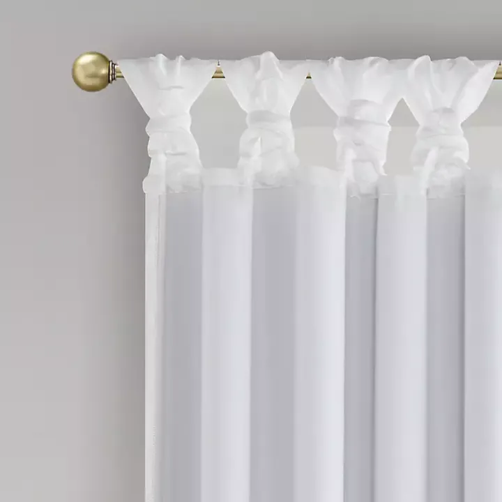 White Total Blackout Curtain Panel, 95 in.