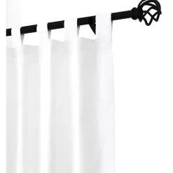 White Weathermate Blackout Curtain Panel, 63 in.