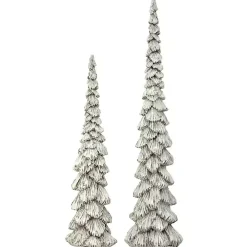White Winter Forest Trees, Set of 2