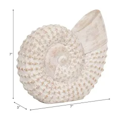 White Woven Seashell Statue