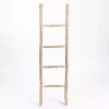 Whitewashed Natural Wood Leaning Ladder