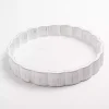 Whitewashed Scalloped Wood Tray