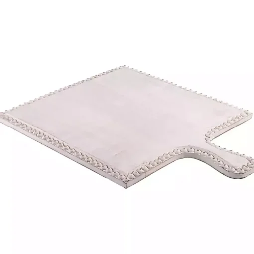 Whitewashed Wood Beaded Edge Cutting Board, 14x18
