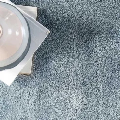 Whitlow Blue Shag Washable Area Rug, 6x9