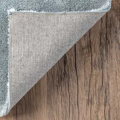 Whitlow Blue Shag Washable Area Rug, 6x9