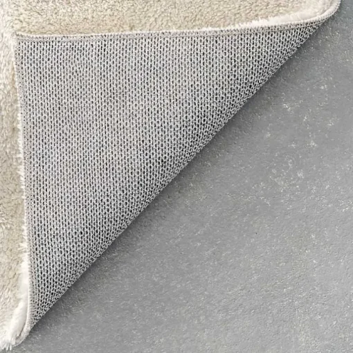 Whitlow Cream Shag Washable Area Rug, 5x8