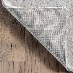 Whitlow Silver Shag Washable Area Rug, 6x9